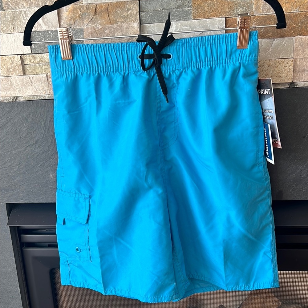 Burnside Blue Board Shorts Lightweight Swimwear